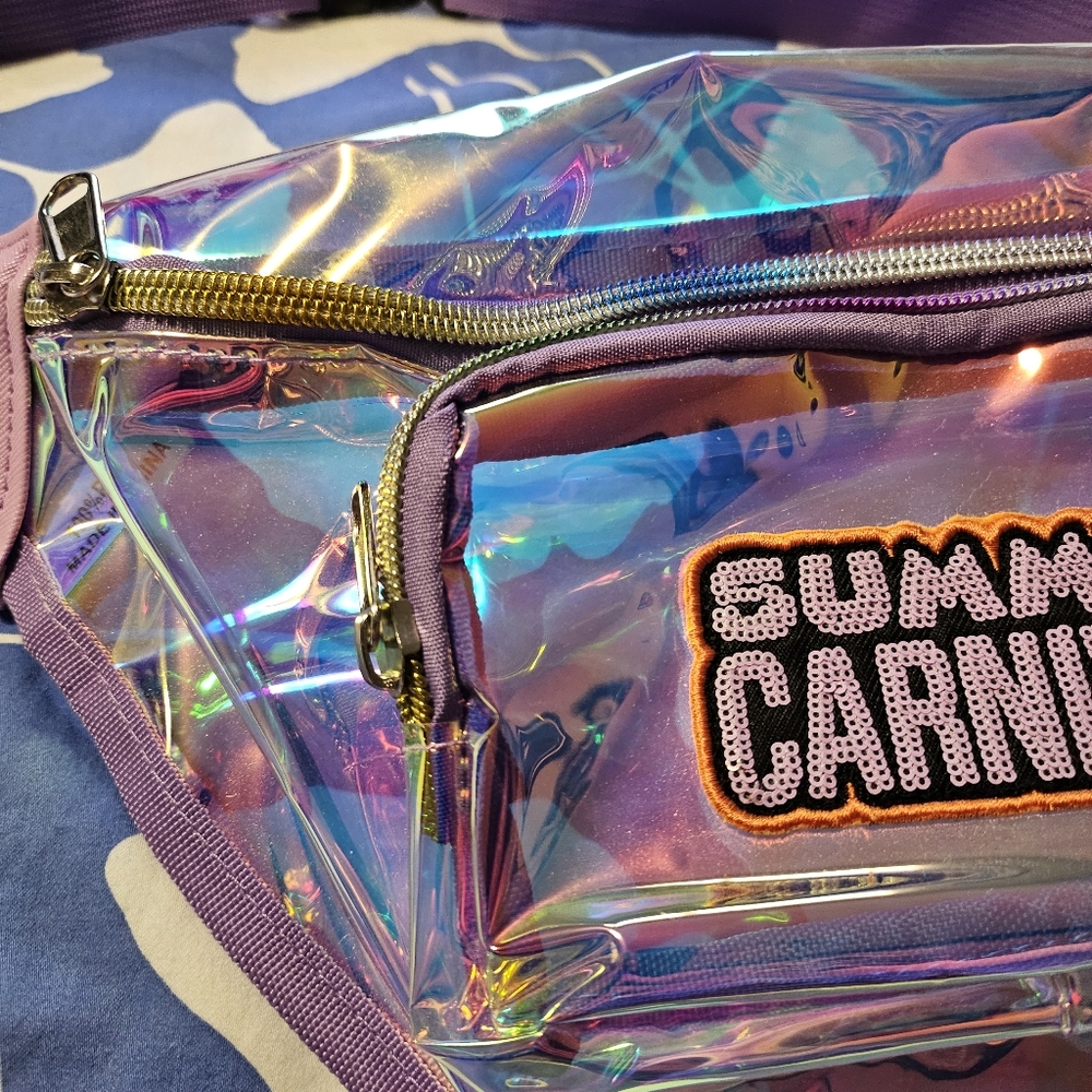 P!nk PINK Iridescent Fanny Pack Summer Carnival - Picture 2 of 3
